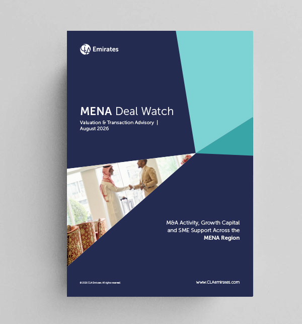 MENA Deal Watch - Valuation & Transaction Advisory | August 2026