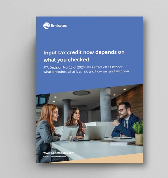Input tax credit now depends on what you checked